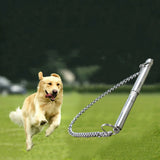 Dog Whistle Stop Barking Stainless Steel Dog Silent Ultrasonic Sound Trainer Stainless Steel Training Behavior Aids Dog Whistle