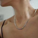 HIYEE Fashion Classic 3-8MM Figaro Chain Stainless Steel Non-Fading Waterproof Necklace For Men's And Women's Parties