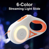 Streamer Led Lights Dog Leash Automatic Extending Nylon Leash Leads Premium Durable Pet Walking Leads Traction Rope Pet Products