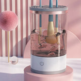 Automatic Electric Makeup Brush Cleaner 3 In 1 Portable Women Eye Shadow Brush Holder Stand Tool And Dryer Beauty Makeup Tools