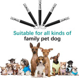 Dog Whistle 2 Pack Adjustable Ultrasonic Whistle To Stop Barking for Dogs Ultrasonic Silent Control for Dogs Black Strap Lanyard