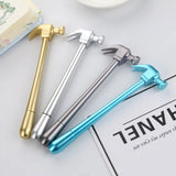 4 Piece Creative Metallic Hammer Tools Stationery Gel Pen Simulation Cute