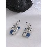 Eetit Vintage Denim Originality Personality Fashion Copper Earrings Drop Dangle Jewelry for Stylish Women Gift