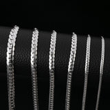 HIYEE Fashion Classic 3-8MM Figaro Chain Stainless Steel Non-Fading Waterproof Necklace For Men's And Women's Parties