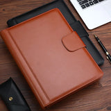 Leather University A4 Conference Portfolio Folder Clipboard Paper for Document Desk Organizers Suitcase for Office Stationery